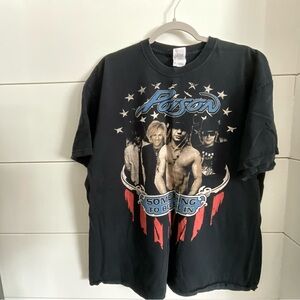 Vintage Poison Band tee Black Something to beleive in